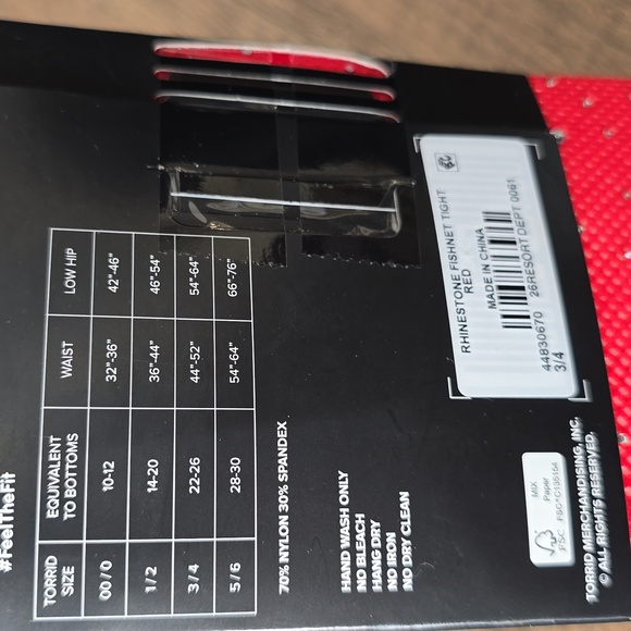 Torrid - Rhinestone Fishnet Tight In Red - Picture 5 of 7